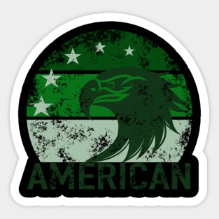 Eagle American Patriotic Vintage Retro Sticker